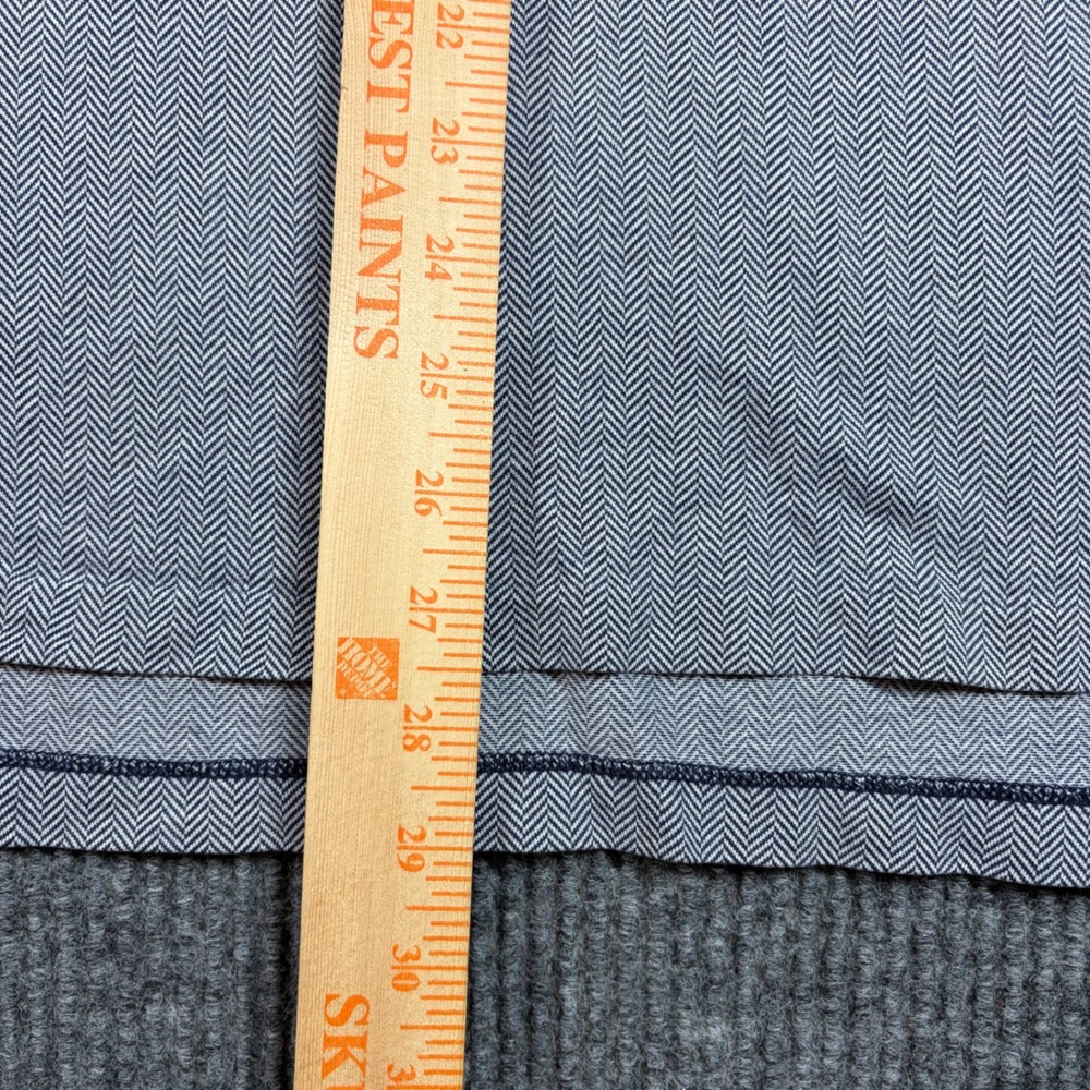 Polo Ralph Lauren Shirt Men's XXL Blue Herringbone Pima Cotton Short Sleeve Polo - Picture 7 of 7